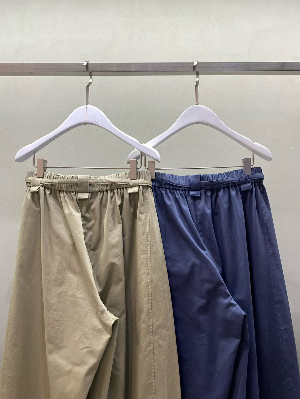 棉質寬鬆長褲 (2色)