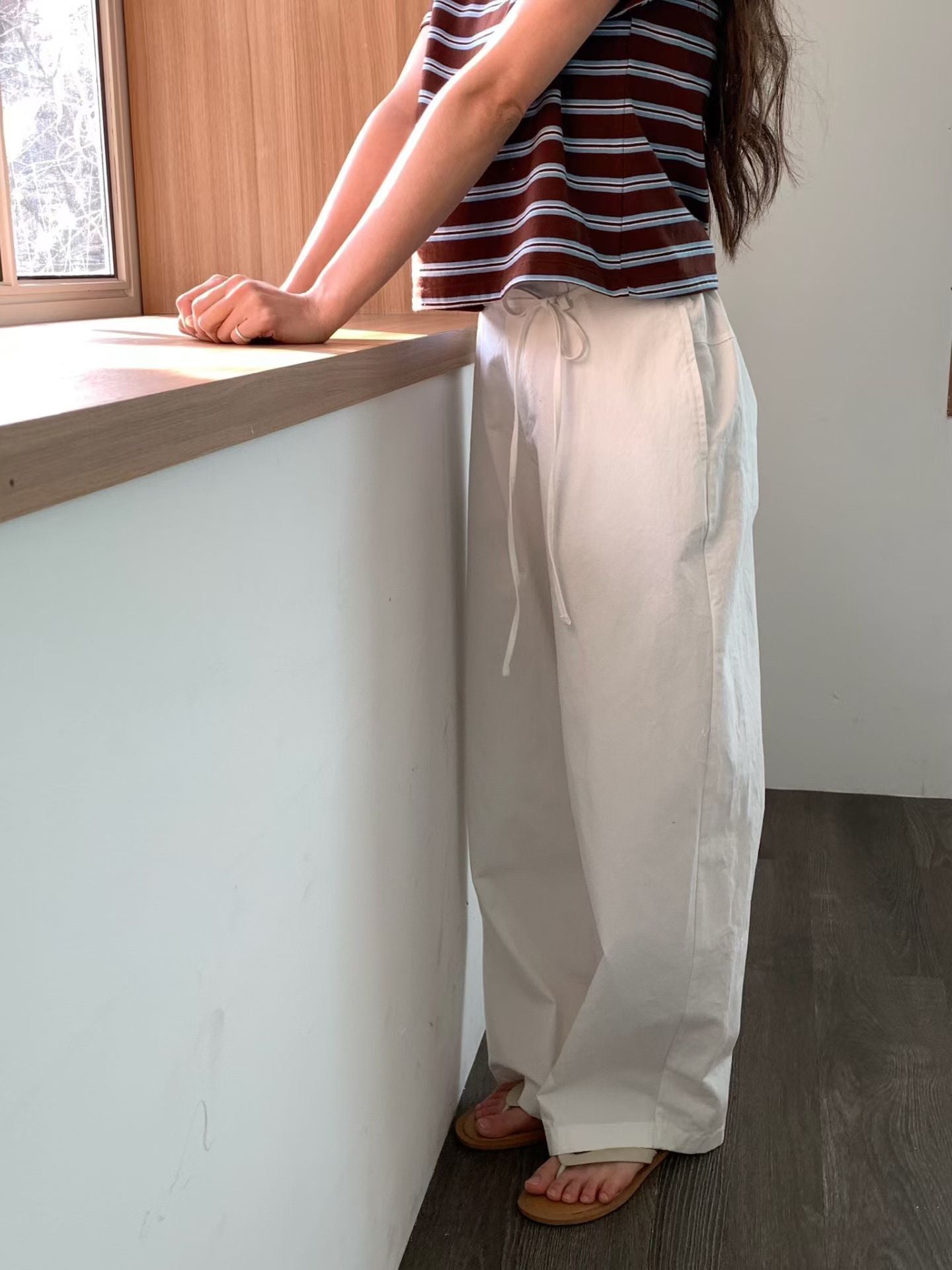 圓領條紋Tee (3色)