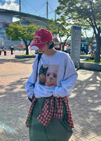 寬鬆面具貓衛衣 2色