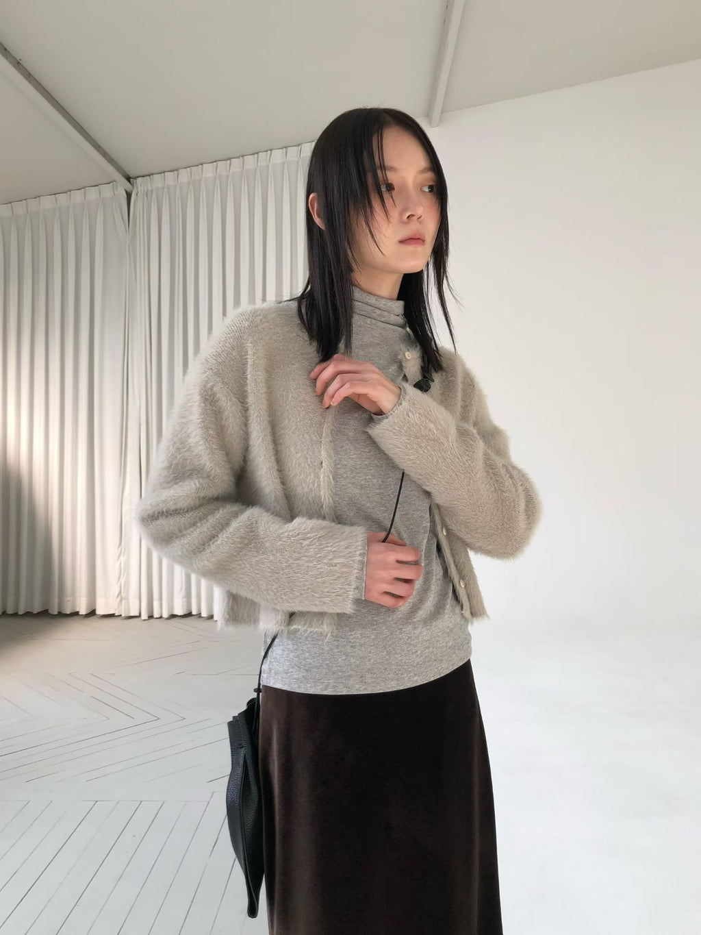 毛絨針織外套 3色