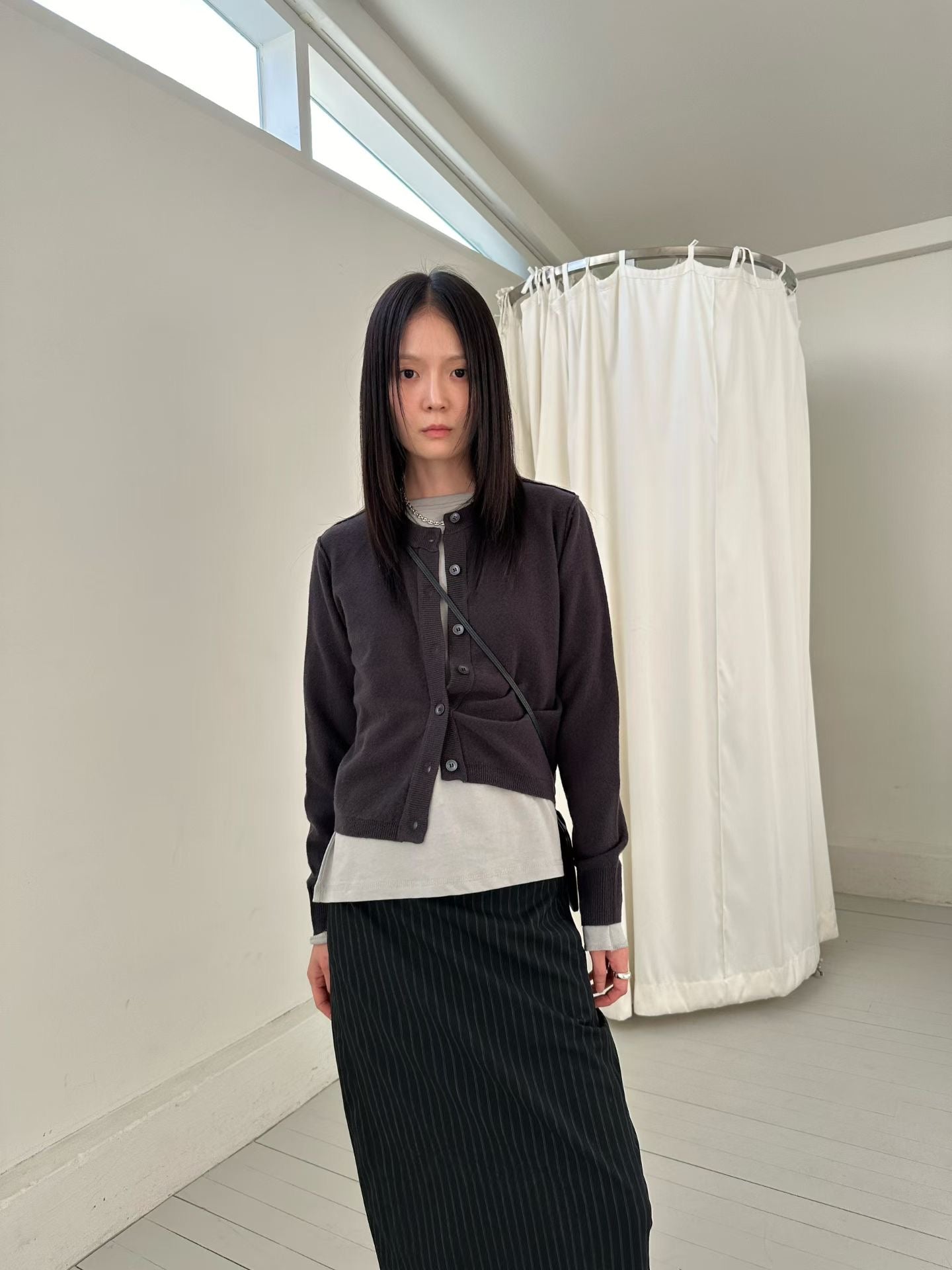 直紋鉛筆裙 2色