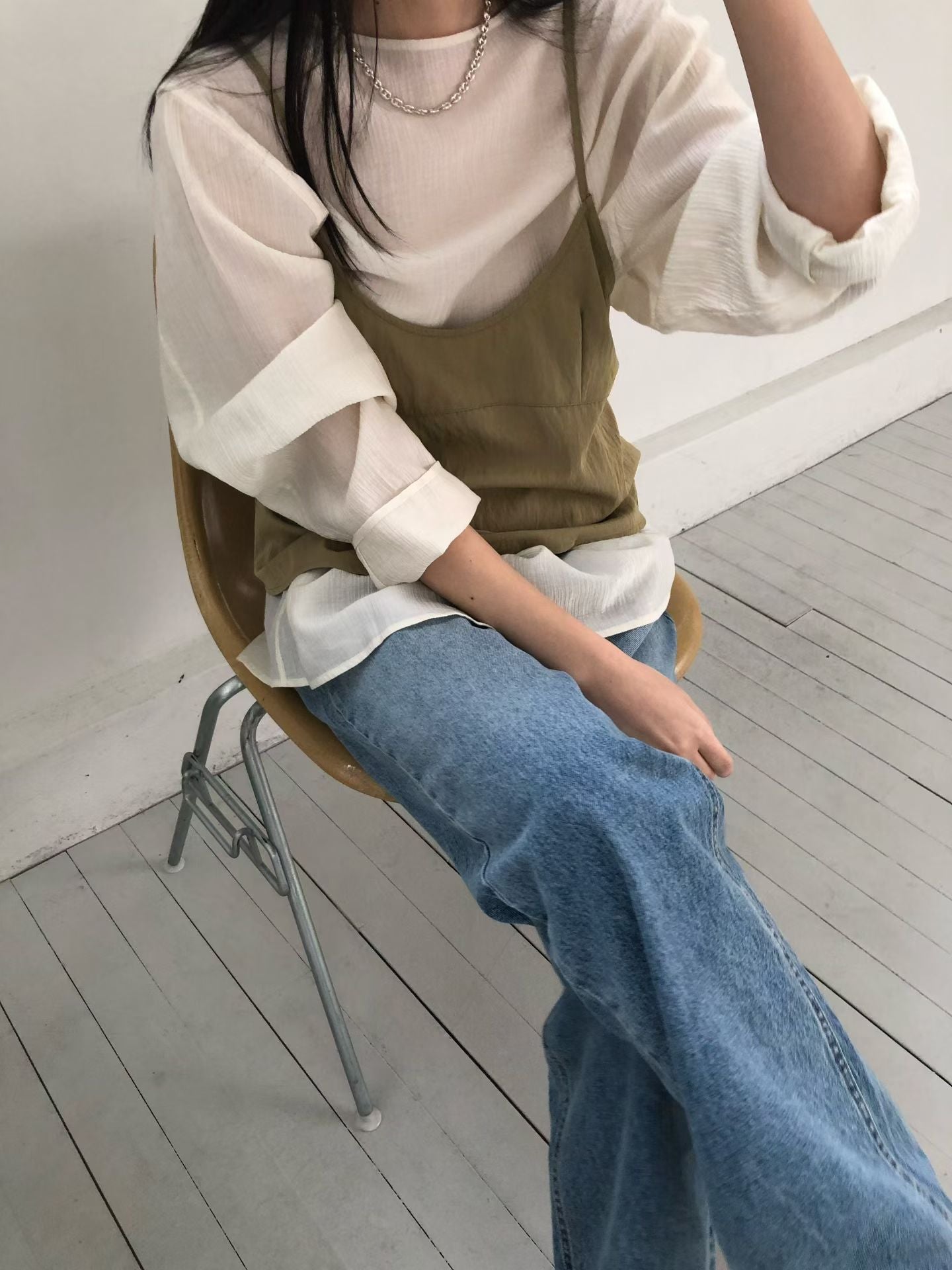 細肩綁帶背心 (2色)