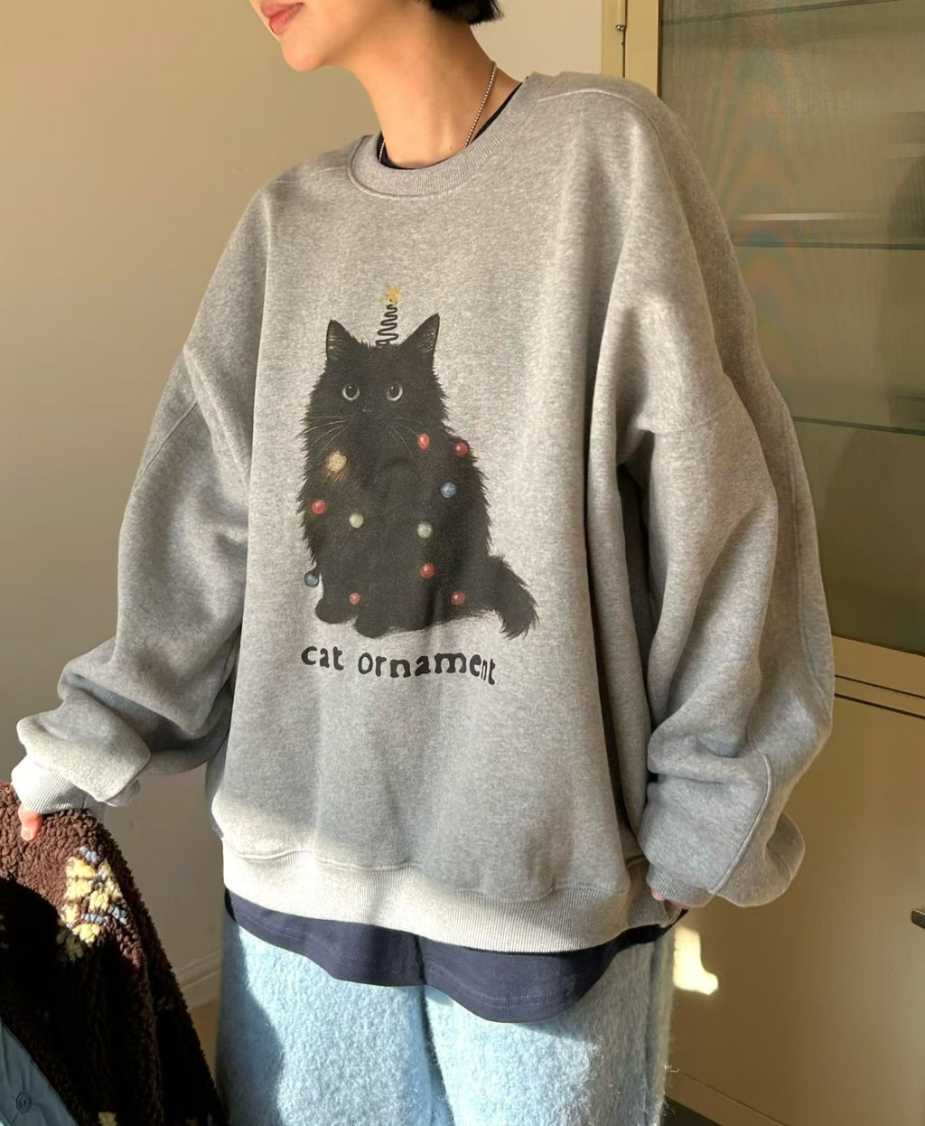 聖誕貓衛衣 2色