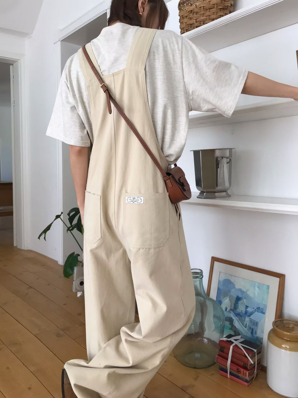 寬鬆連身長褲 3色