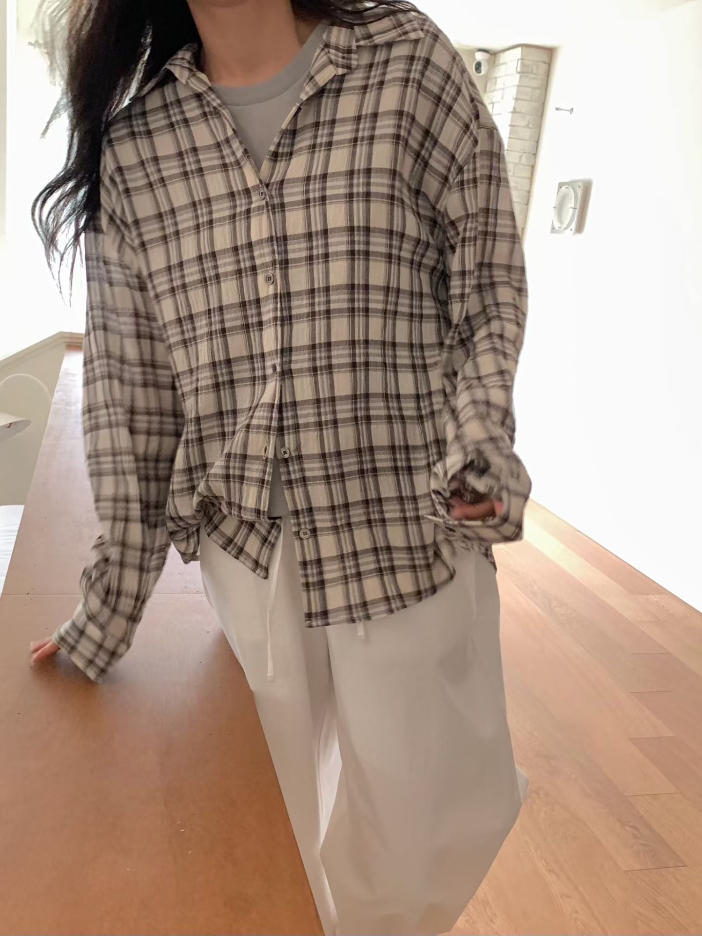 日常格紋襯衫(2色)