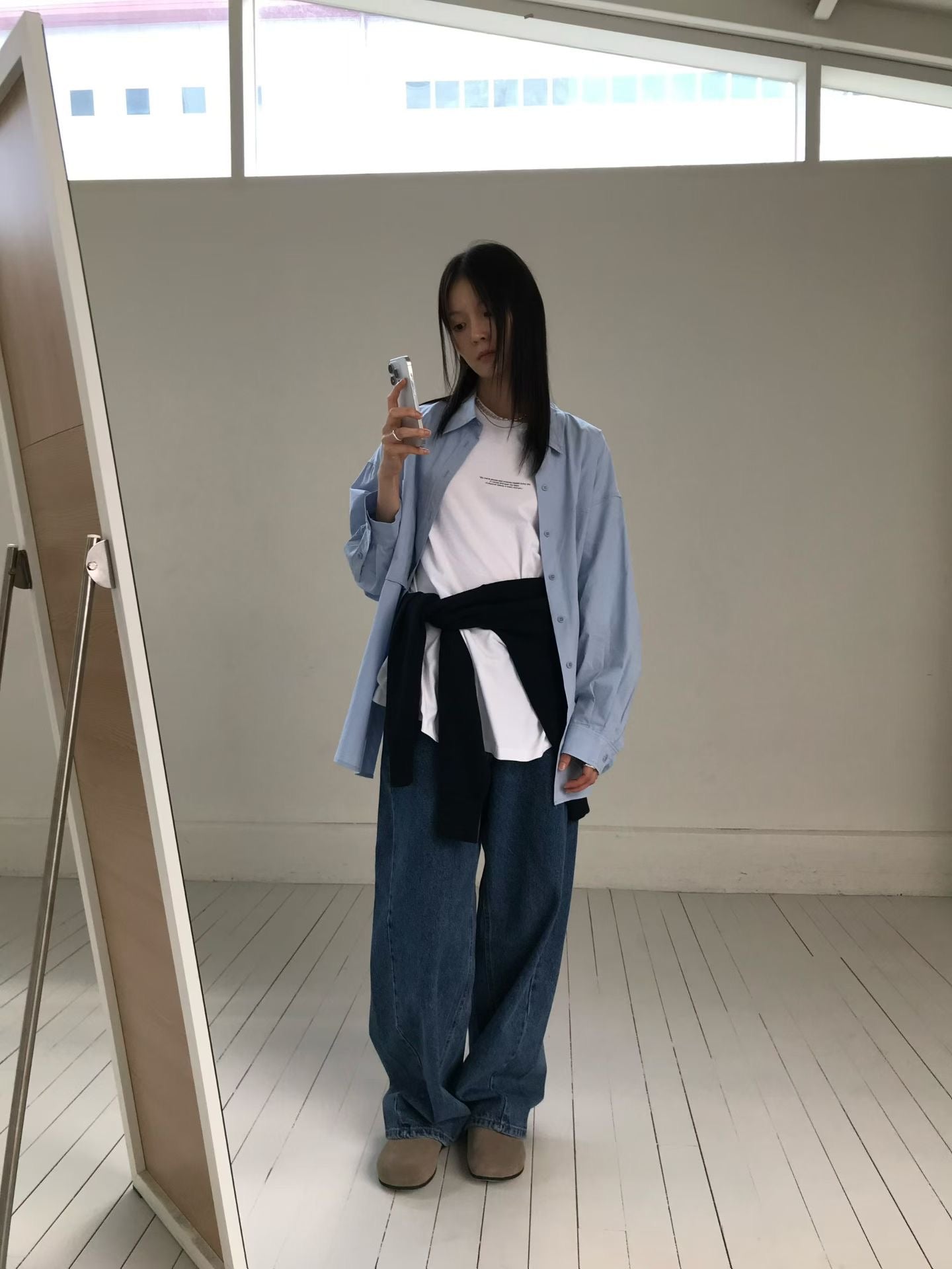 百搭牛仔褲 (2色)