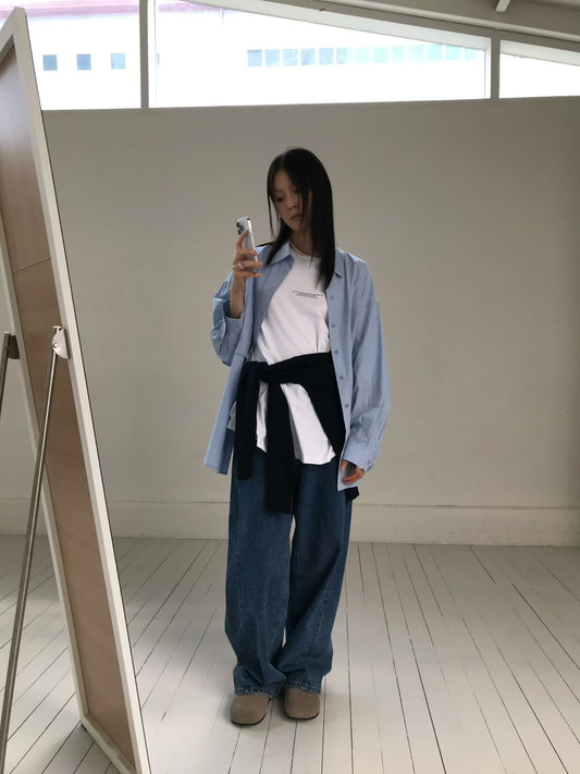 百搭牛仔褲 (2色)