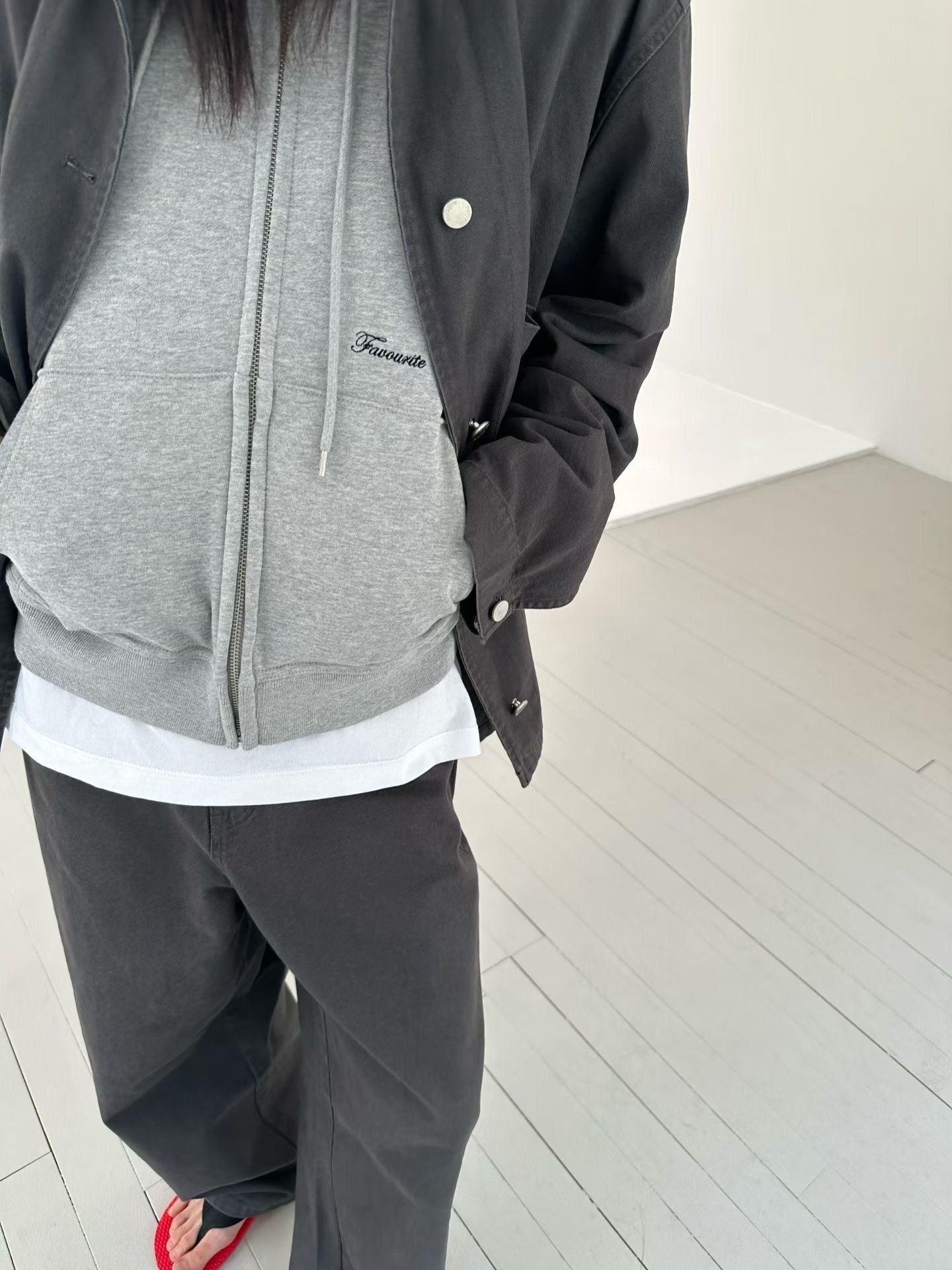 簡約淨色長褲 3色