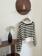 條紋露肩衛衣 3色