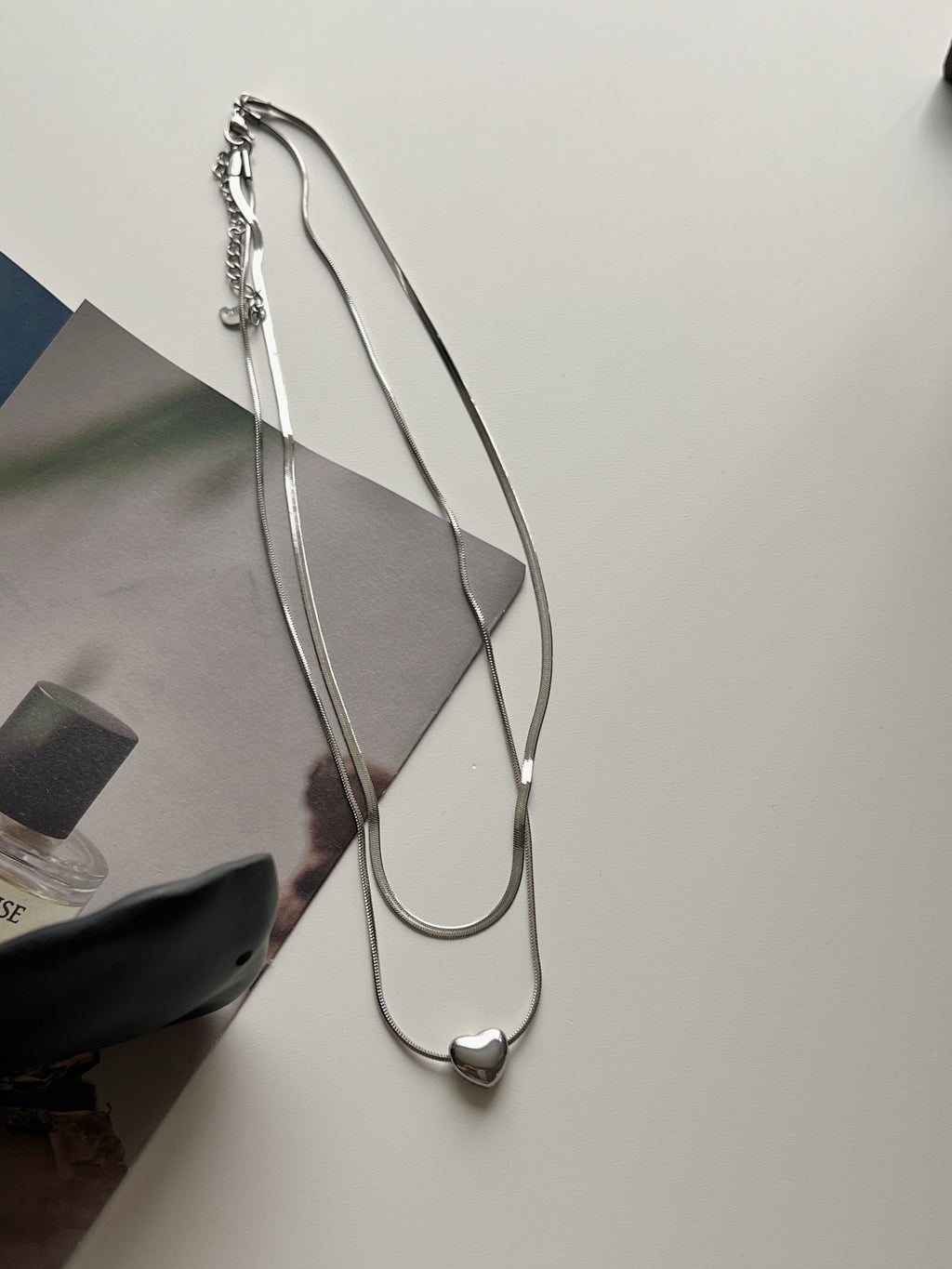 layered heart necklace (現貨)