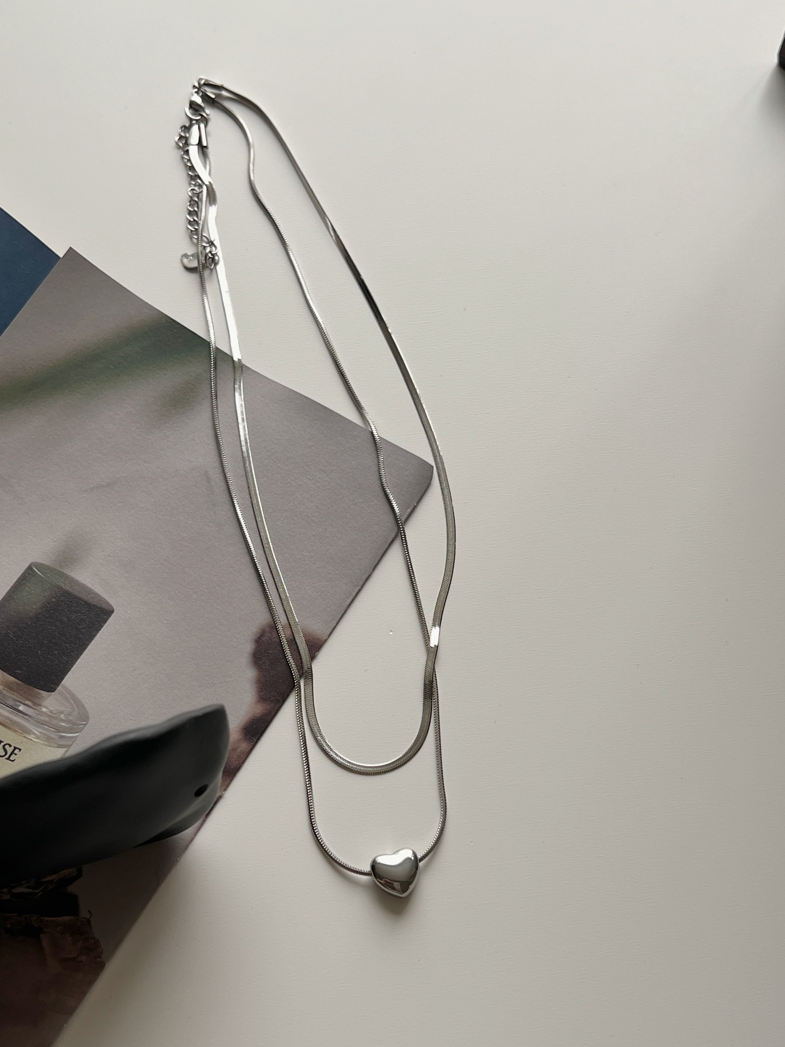 layered heart necklace (現貨)