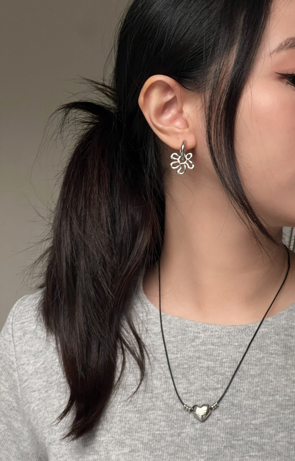 two-way floral earrings (現貨)