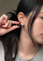 ❗️熱賣款❗️菱格紋圈圈耳環 (現貨)