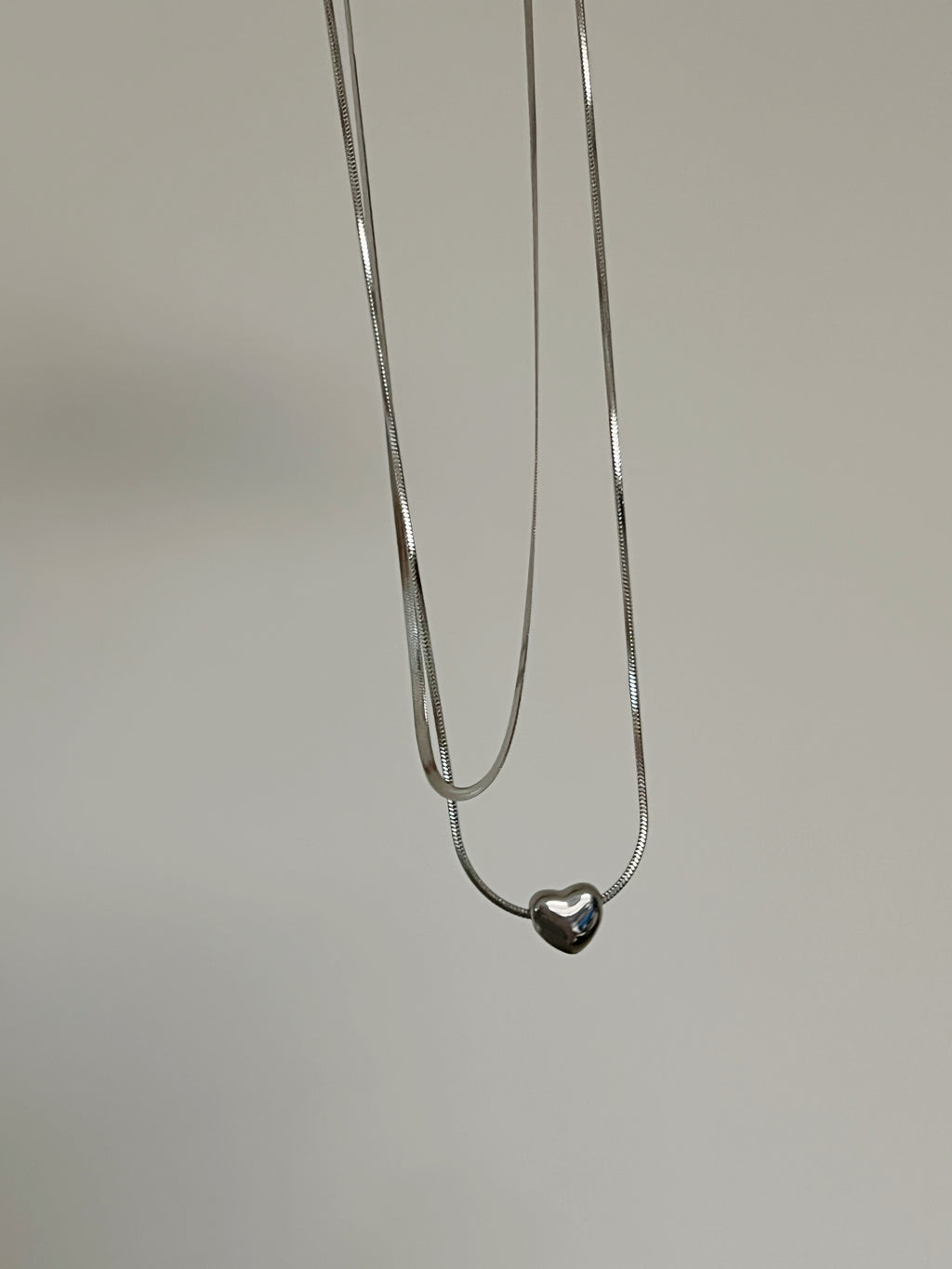 layered heart necklace (現貨)