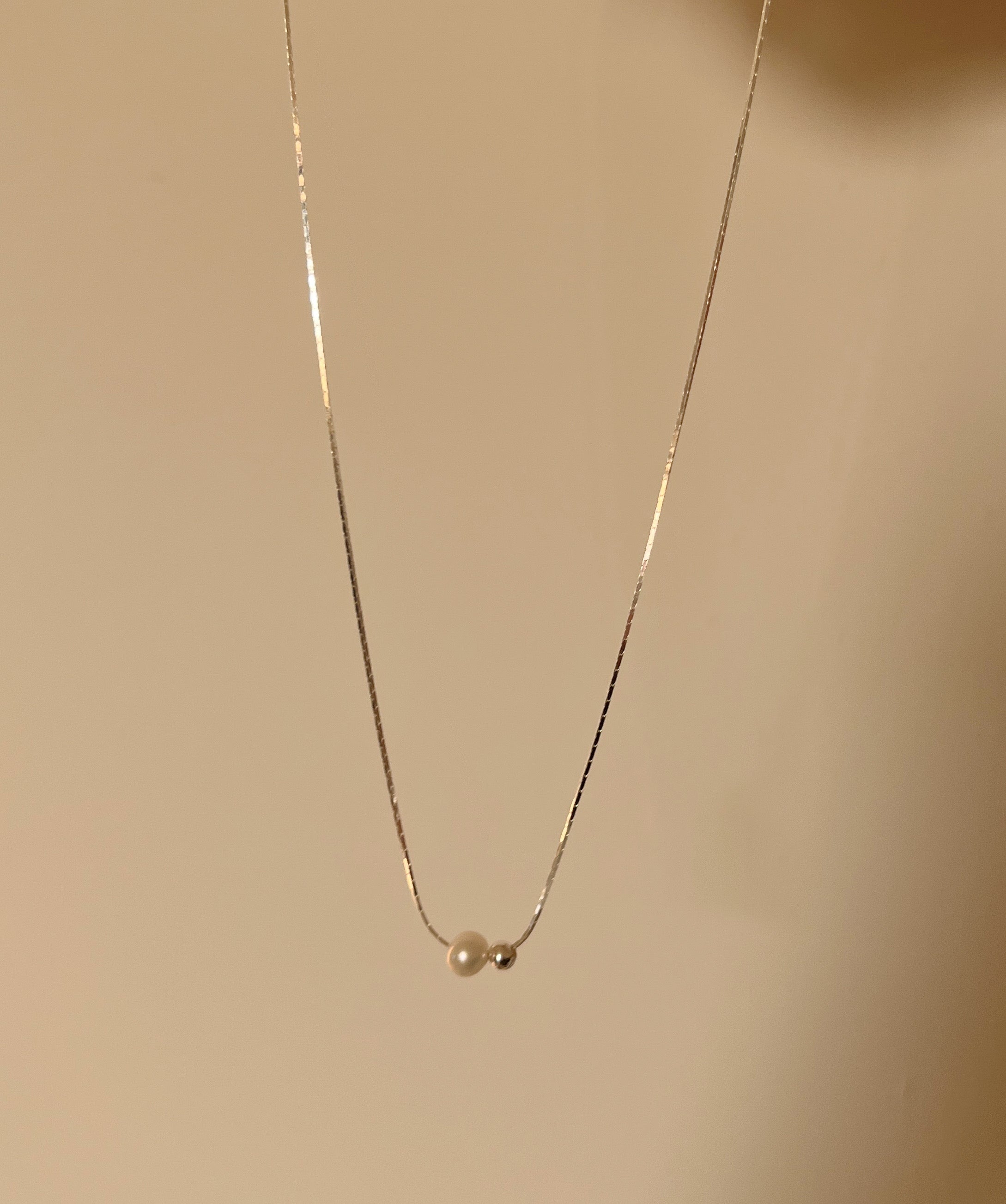 𝟗𝟐𝟓𝐬𝐢𝐥𝐯𝐞𝐫 簡約氣質珍珠頸鏈 (現貨)
