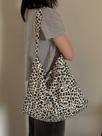 豹紋慵懶tote bag (3色)