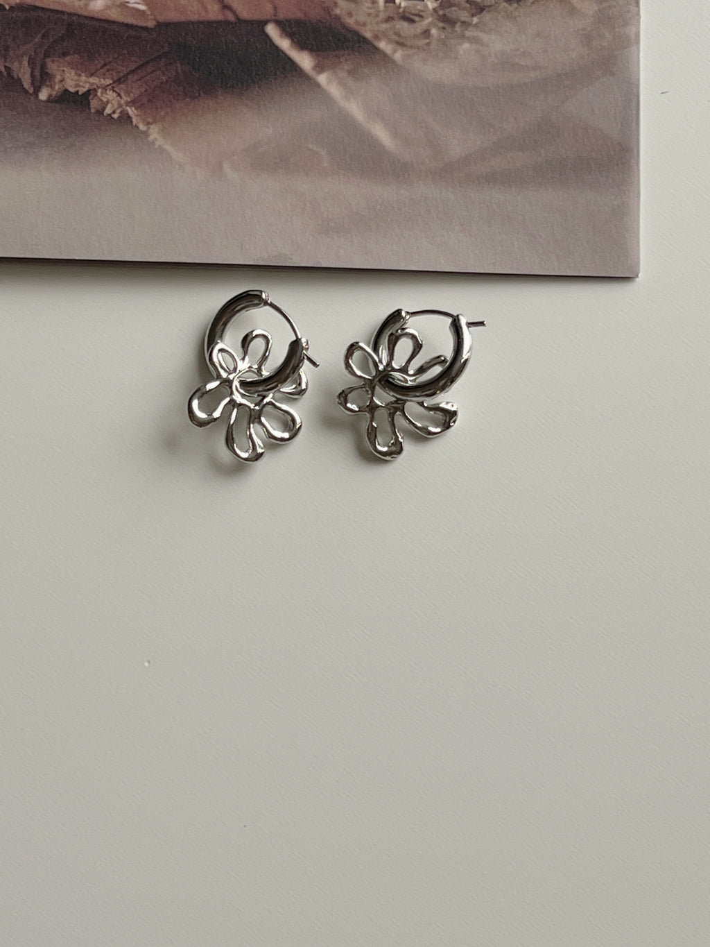 two-way floral earrings (現貨)