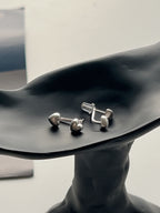 double heart earrings (現貨)