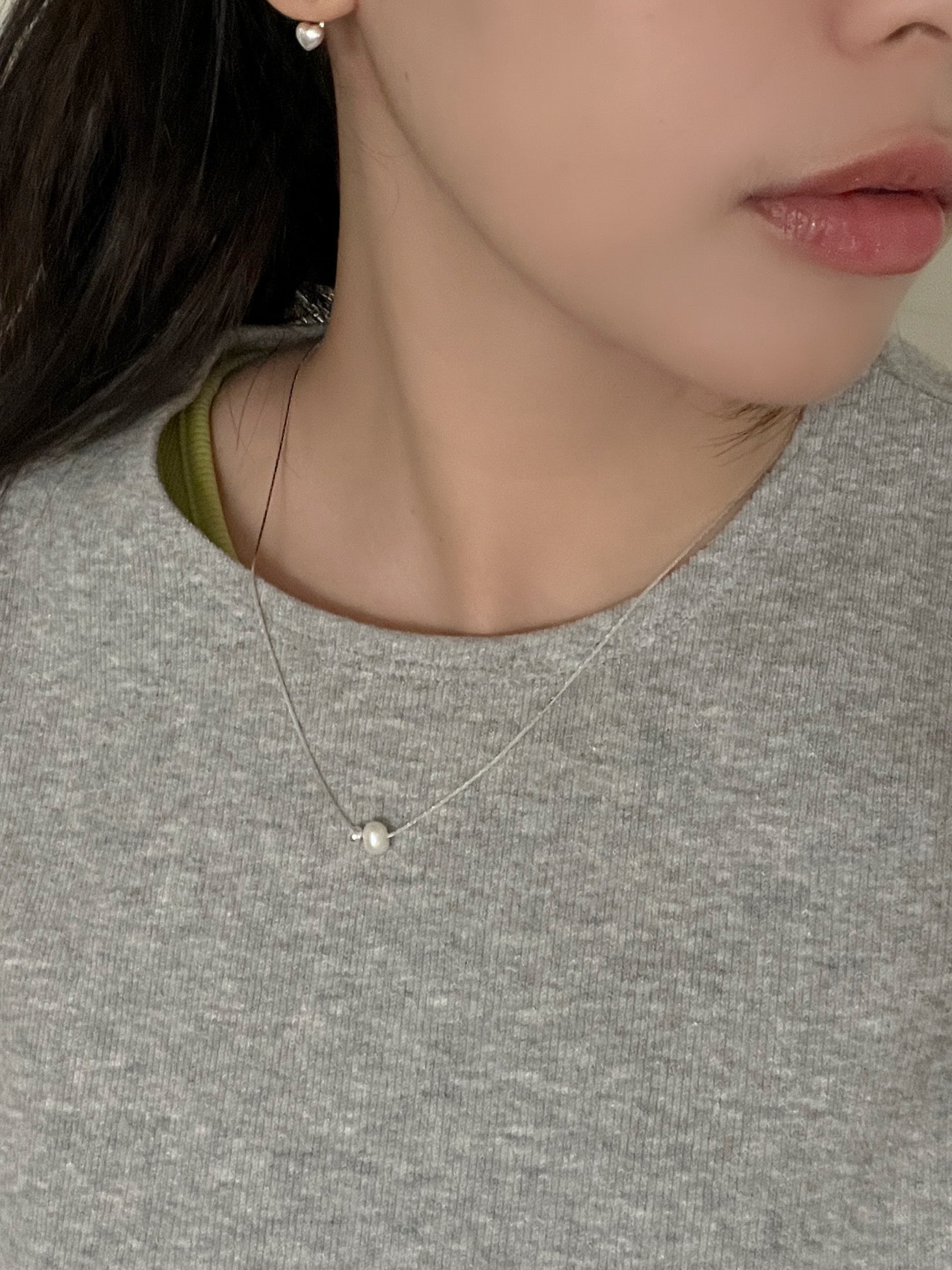 𝟗𝟐𝟓𝐬𝐢𝐥𝐯𝐞𝐫 簡約氣質珍珠頸鏈 (現貨)
