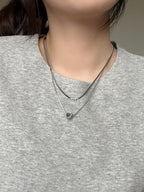 layered heart necklace (現貨)